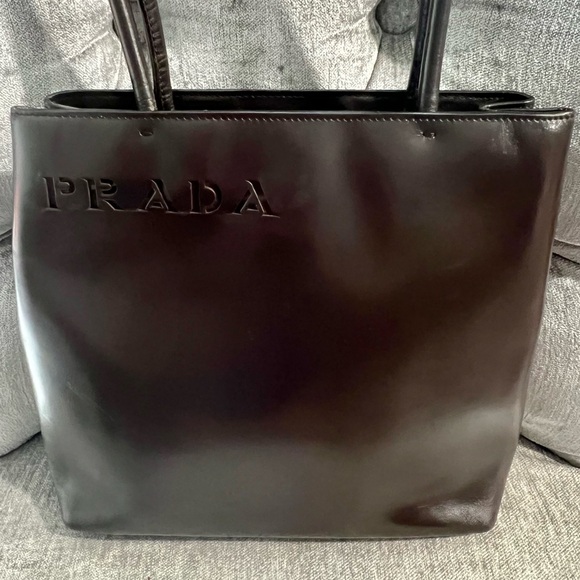 Authentic Prada Brown Leather Shoulder Bag - EUC - Picture 11 of 11